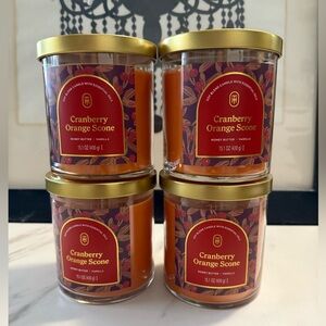 Threshold Cranberry Orange Scone Candle Set with Gold Lids